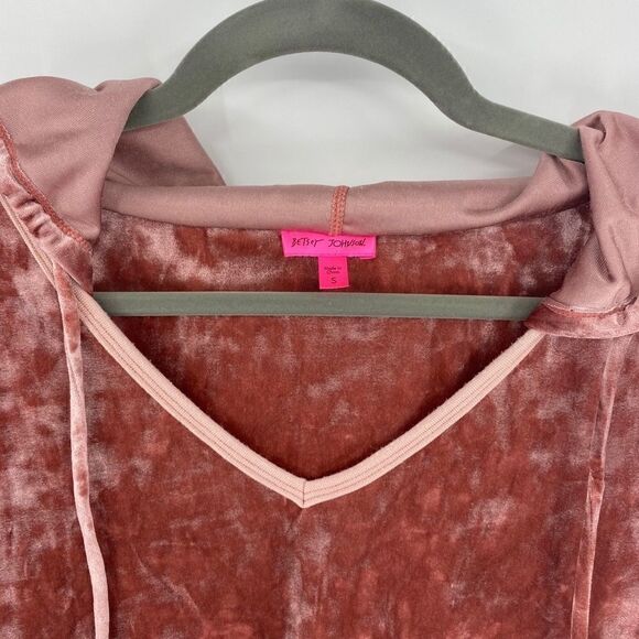 Betsey Johnson crushed velvet loungewear - Picture 3 of 6